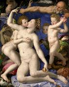 Agnolo Bronzino Venus Cupid Folly and Time oil painting